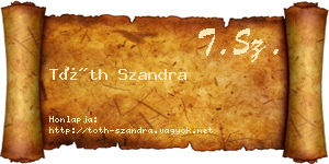 Tóth Szandra névjegykártya